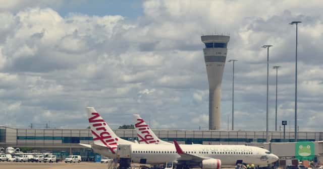 Brisbane Airport Domestic Terminal, 2025 Cropped and branded by Lounge Frog; CC BY-SA 4.0.