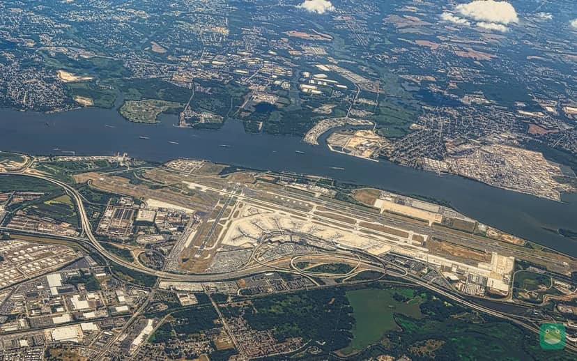 Aerial view, Philadelphia International Airport (2024)