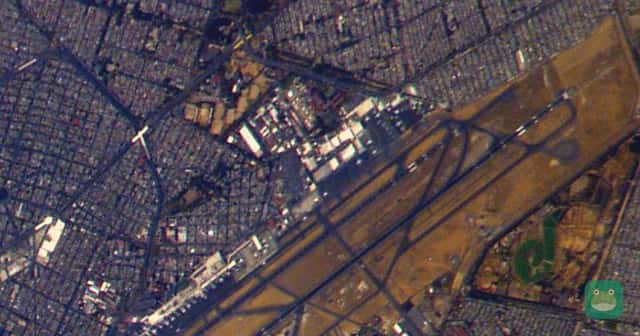 Mexico City International. Cropped and branded by Lounge Frog; Public domain.