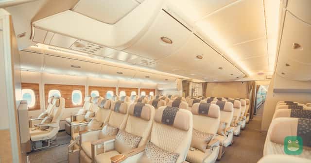 Emirates Airbus A350, which takes over the daily EK709/710 Dubai–Mauritius flight from November 1