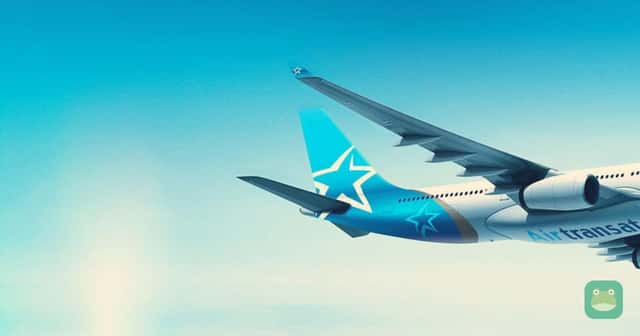An Air Transat aircraft in the airline's current livery