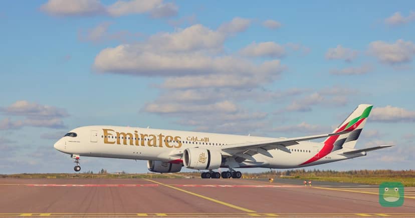 Emirates' first flight to Helsinki arrives.