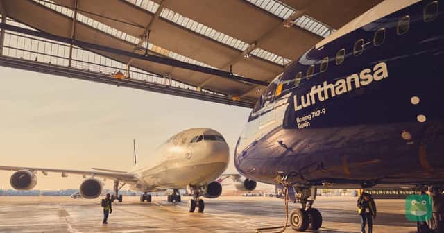 Lufthansa's last A340-600, D-AIHW, after the final LH419 landing in Frankfurt