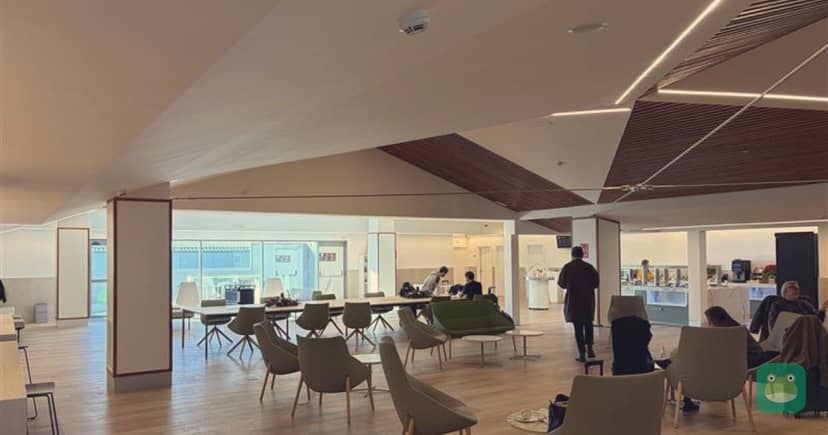 The renovated Sala VIP at A Coruña Airport, Spain