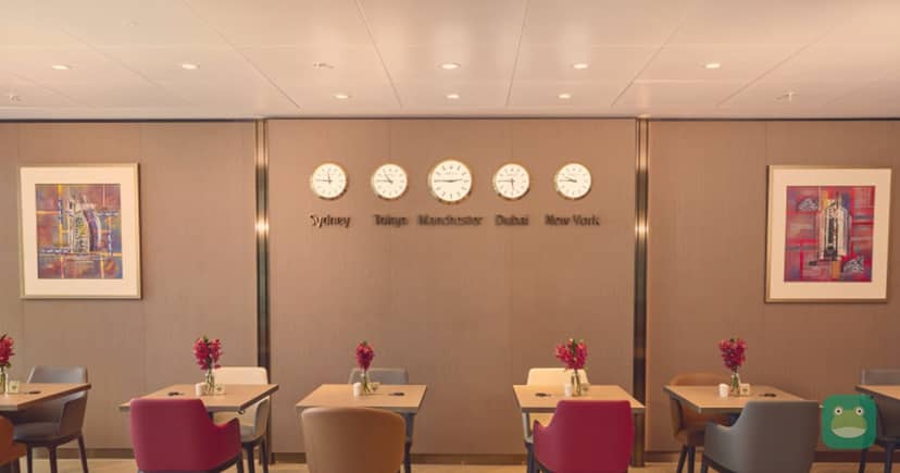 Inside the Emirates Lounge, Manchester