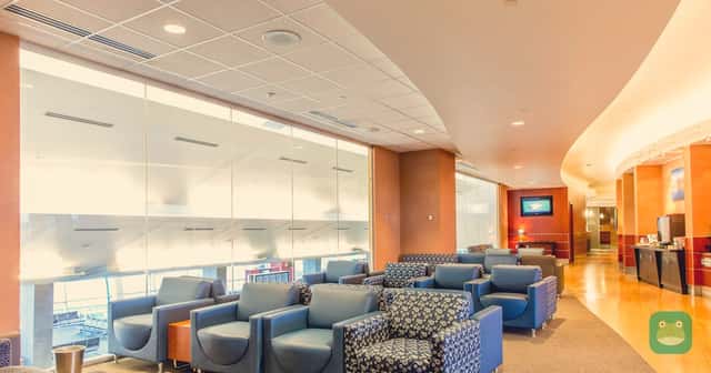 Seating at The Club SEA on Concourse A, the lounge that would move if the Chase Sapphire Lounge lease is approved (photo: The Club Airport Lounges)