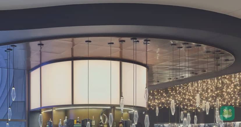 The bar at the Concourse B Delta Sky Club, Salt Lake City