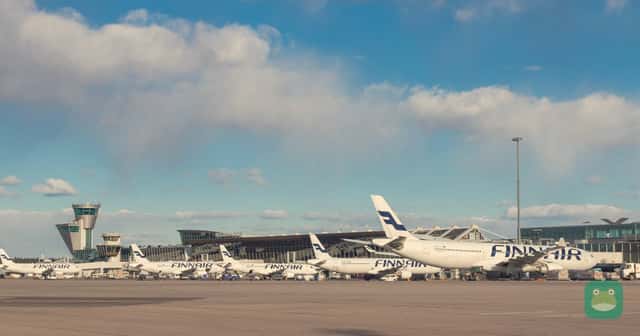 Helsinki Airport, Finnair's hub, where Umeå passengers connect