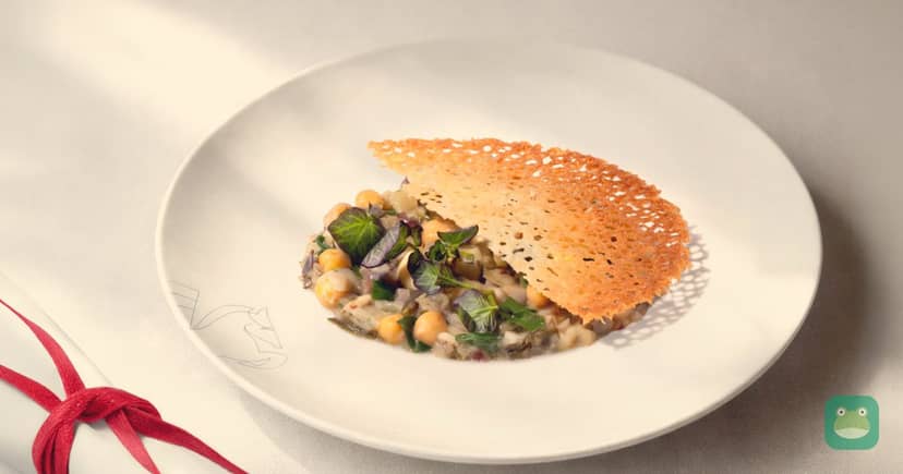 A dish by Arnaud Lallement for Air France La Première