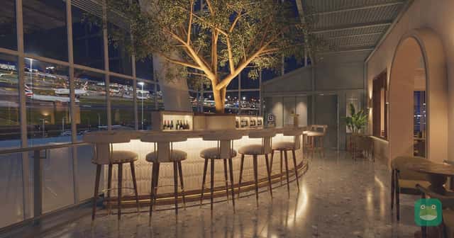 Concept rendering of the planned No1 Lounge at Heathrow Terminal 5, due in spring 2027 (rendering: No1 Lounges)