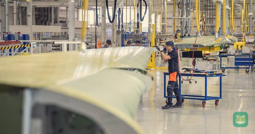 Airbus invests into UK manufacturing to support global production ramp-up; official Airbus image