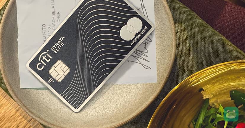 Citi Strata Elite card photographed for Citi's launch announcement.