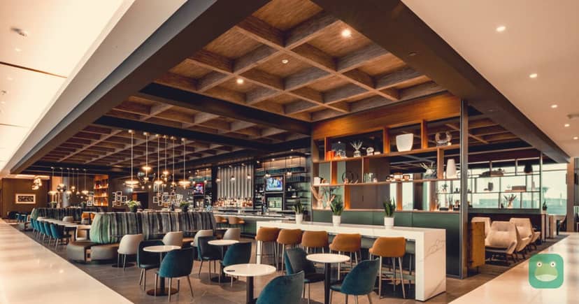 Delta Sky Club in Atlanta Concourse D; representative lounge interior