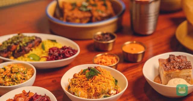 Dishes from the British Airways x Hoppers Club World menu for the Gatwick–Colombo route