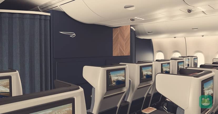 World Traveller Plus seats with privacy wings