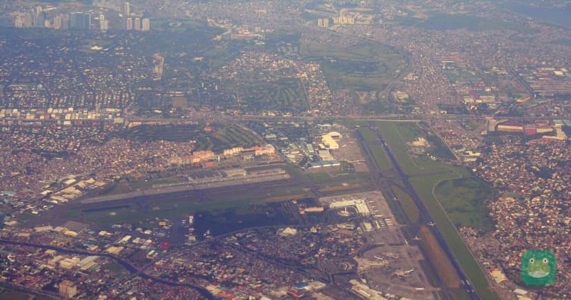 Aerial view of Ninoy Aquino International Airport in Manila