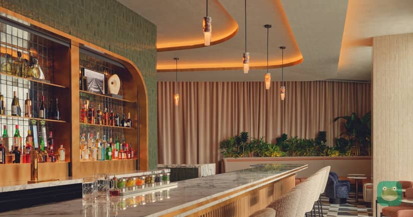 The bar at an American Express Centurion Lounge
