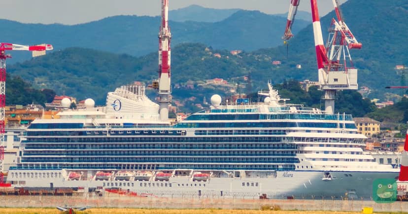 Oceania Allura at Sestri Ponente, Genoa, in July 2025