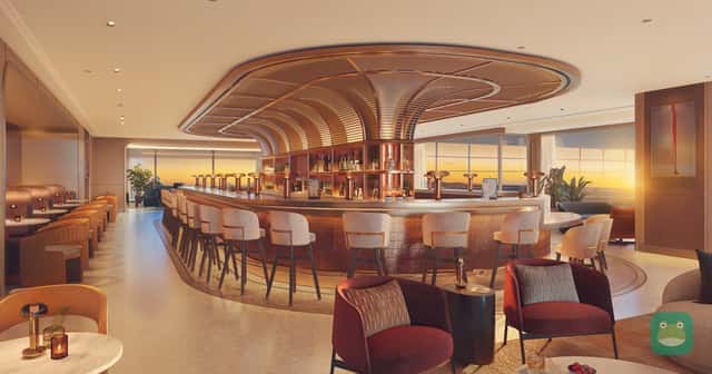 Southwest Airlines rendering of the planned Nashville Icon Lounge, expected to open in late 2027. Proposed design; the lounge is not yet open.