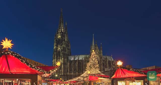 Cologne cathedral and its Christmas market, one of the December destinations on British Airways' winter schedule.