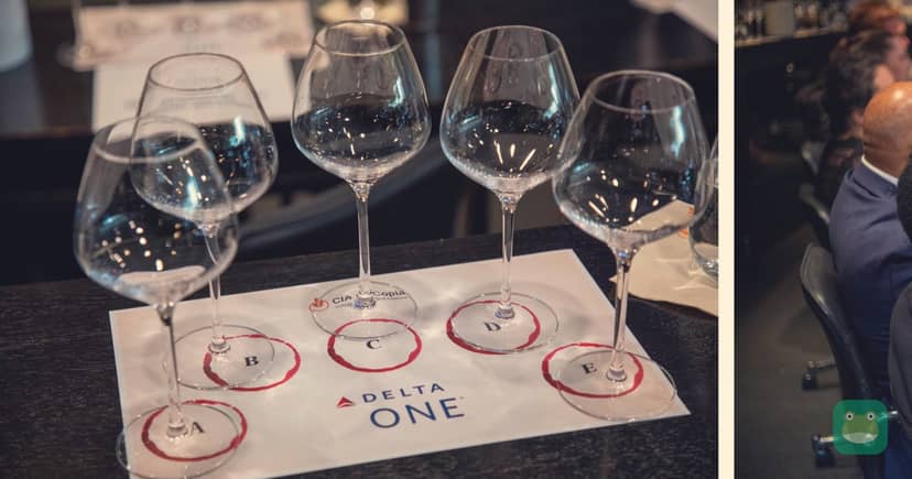 A blind tasting that helped choose the Delta One wines