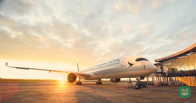 A Cathay Pacific Airbus A350-1000. The airline operates 48 A350s and is reported to be weighing up to 50 more widebodies from Airbus and Boeing.