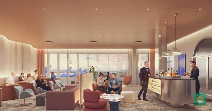 Rendering of the Exclusive Zone for SAS's top-tier frequent flyers.