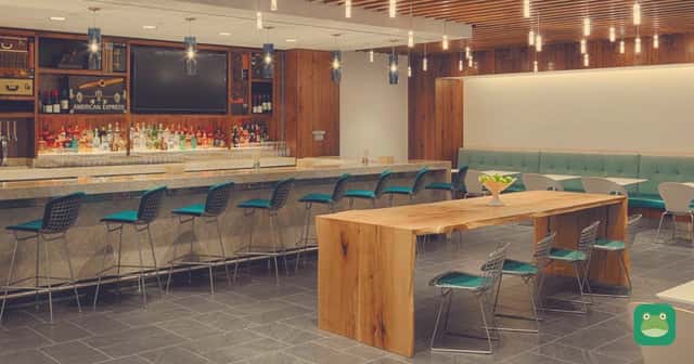 Centurion Lounge bar at Dallas/Fort Worth International Airport