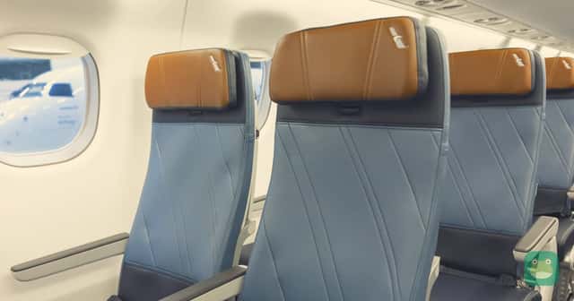 An American Eagle Embraer E175. American's first E175 with new RECARO seats was delivered on Oct. 19, 2026.