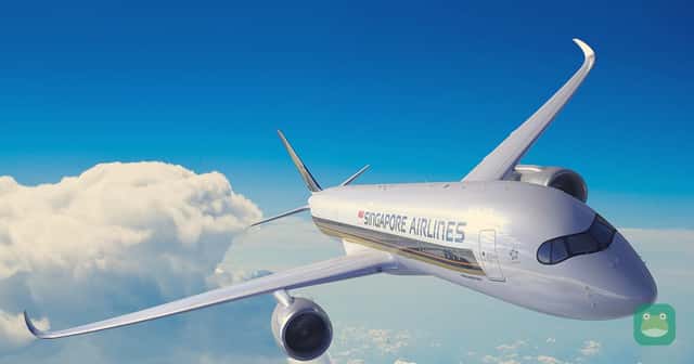 A Singapore Airlines Airbus A350-900ULR, the type used on some of its longest flights