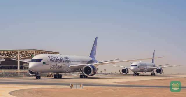 Riyadh Air Boeing 787-9 Dreamliners on delivery, the type for Riyadh–Jakarta
