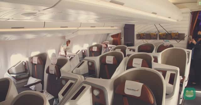 Uganda Airlines business class, as shown on the airline's website. The Accra flights use a Boeing 737-800 leased from Ethiopian Airlines, so expect a different cabin.