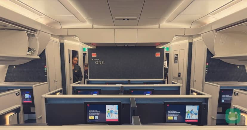 A Delta One suite on the Airbus A350