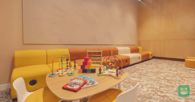 The children’s area at The Club LIM international lounge. Child admission terms must be checked for each lounge and membership.