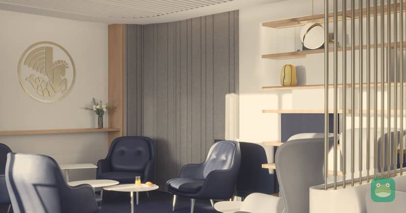 The Air France lounge in Terminal 2E, Hall K, at Paris-Charles de Gaulle.