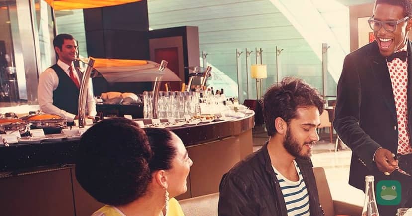 Emirates paid lounge access can improve the wait. It does not upgrade your flight.