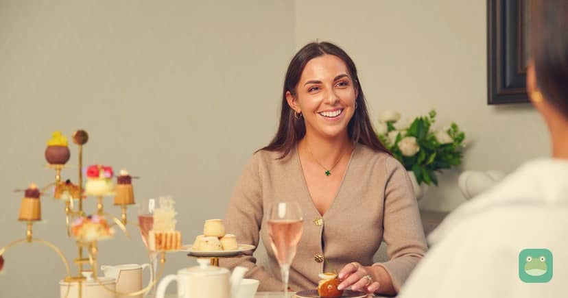 Afternoon tea served at The Windsor, Heathrow's private terminal.