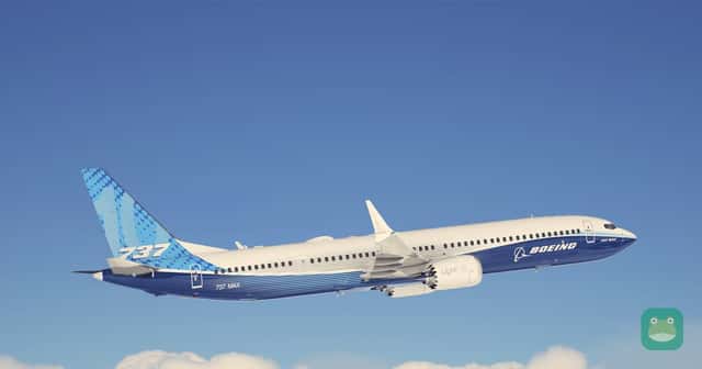 Boeing 737-10 in flight