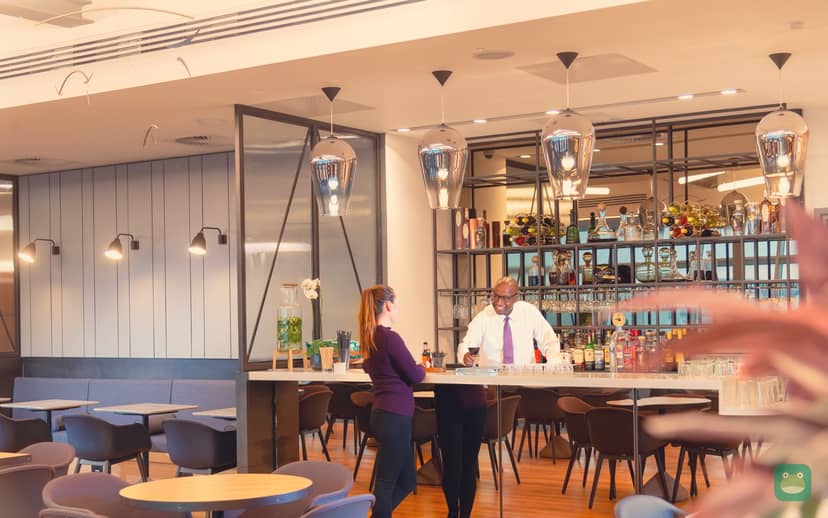 Bar at Club Aspire, Gatwick South Terminal