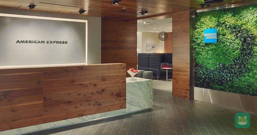 Reception desk with living wall, Centurion Lounge IAH