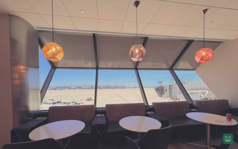 Escape Lounge – The Centurion Studio Partner, OAK Terminal 1 — window seats with runway view