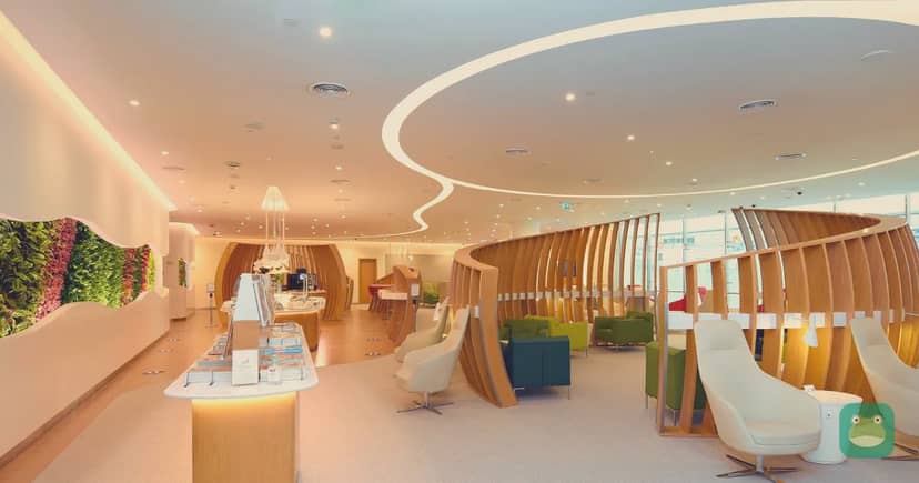 SkyTeam Lounge seating, DXB Concourse D