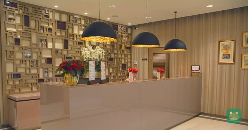 Emirates Lounge, FCO Terminal 3 — seating with runway views