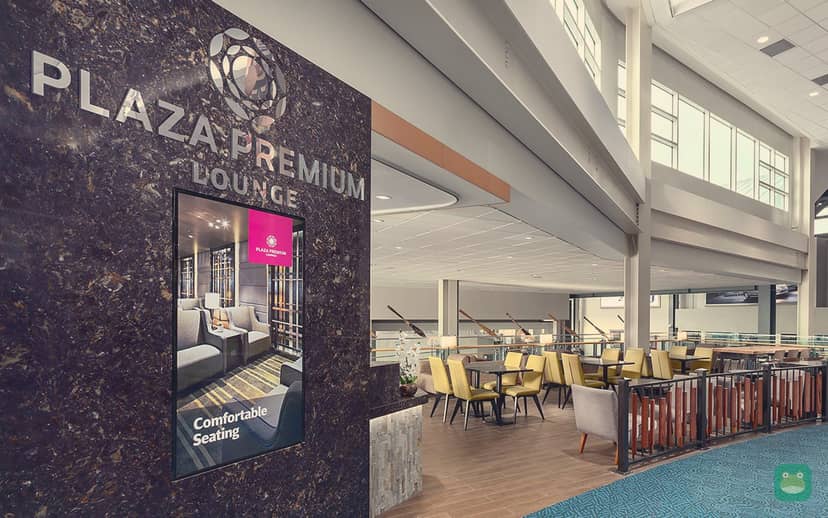 Plaza Premium Lounge (C29), YVR Domestic Terminal — lounge interior