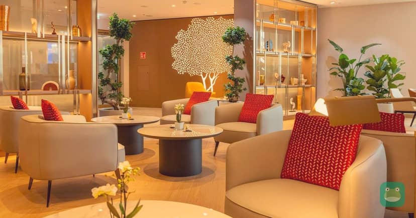 Lounge seating area, Emirates Lounge Munich