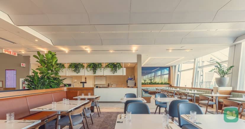 Montreal's National Bank Lounge moves to a smaller temporary space with a two-hour limit