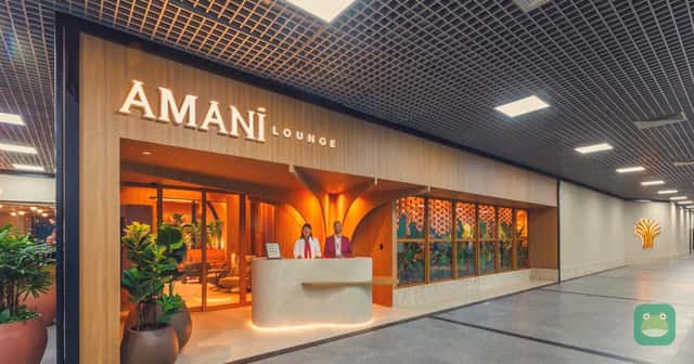 Amaní Lounge, SSA Terminal 1 — seating and decor inspired by Bahian culture