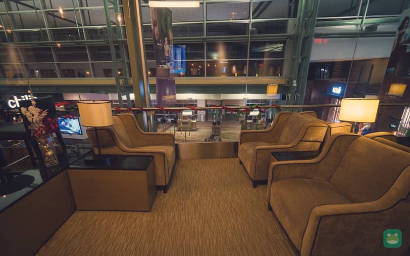 Plaza Premium Lounge (gate 52), YEG Main Terminal — seating by the window
