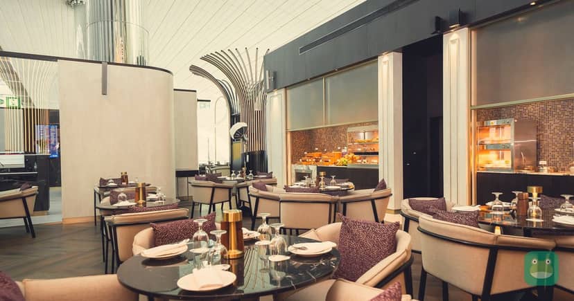 Ahlan Lounge (B26) seating, DXB Terminal 3