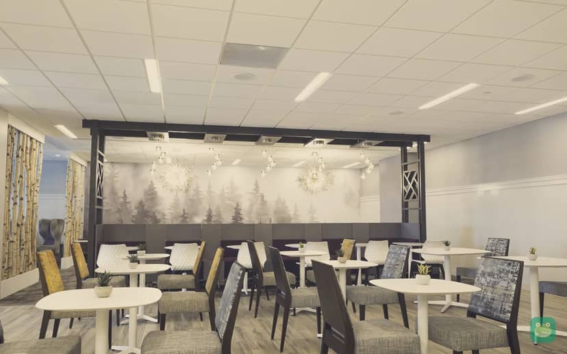 Escape Lounge, SYR Terminal A — lounge seating
